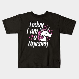 Unicorn, today I_m a unicorn Tee men woman kids Kids T-Shirt